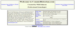 Desktop Screenshot of countyhistorian.com